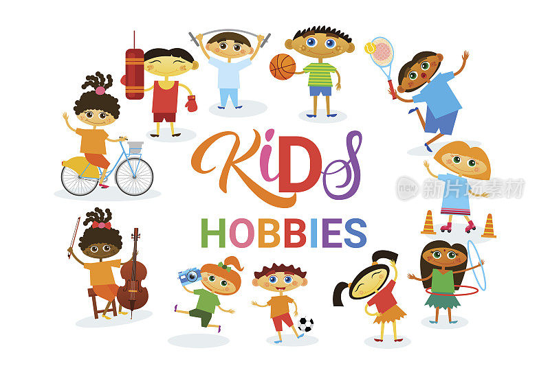 KIds Hobbies Art Classes Logo Workshop创意艺术学校儿童发展横幅